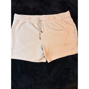 BCG Men’s 3XL White/Off-White Drawstring Jogging Shorts NWOTs